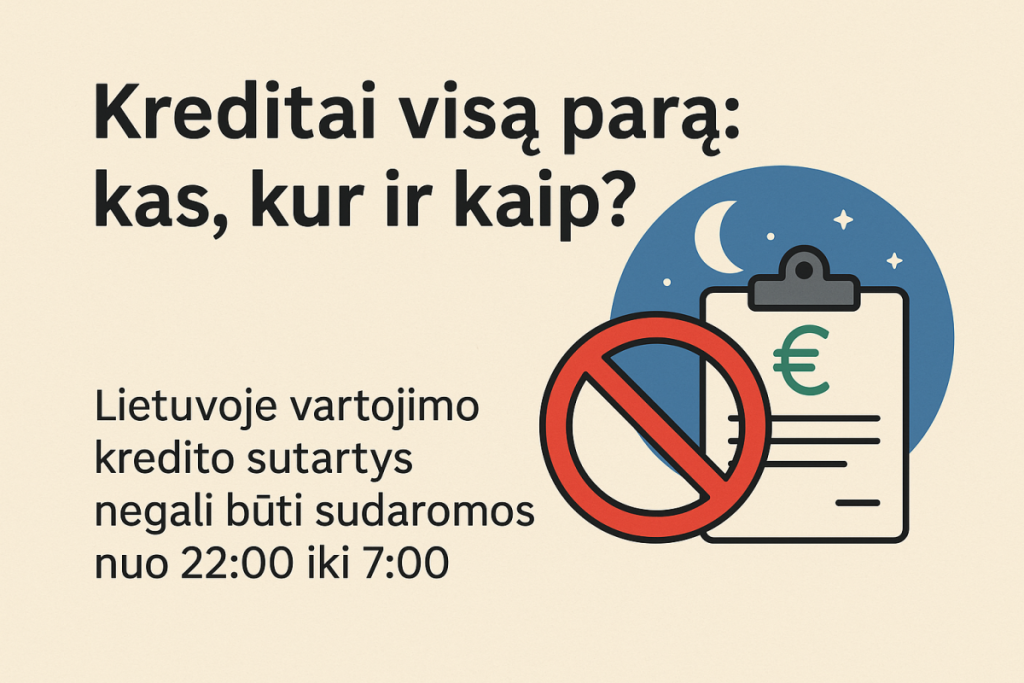 Kreditai visą parą
