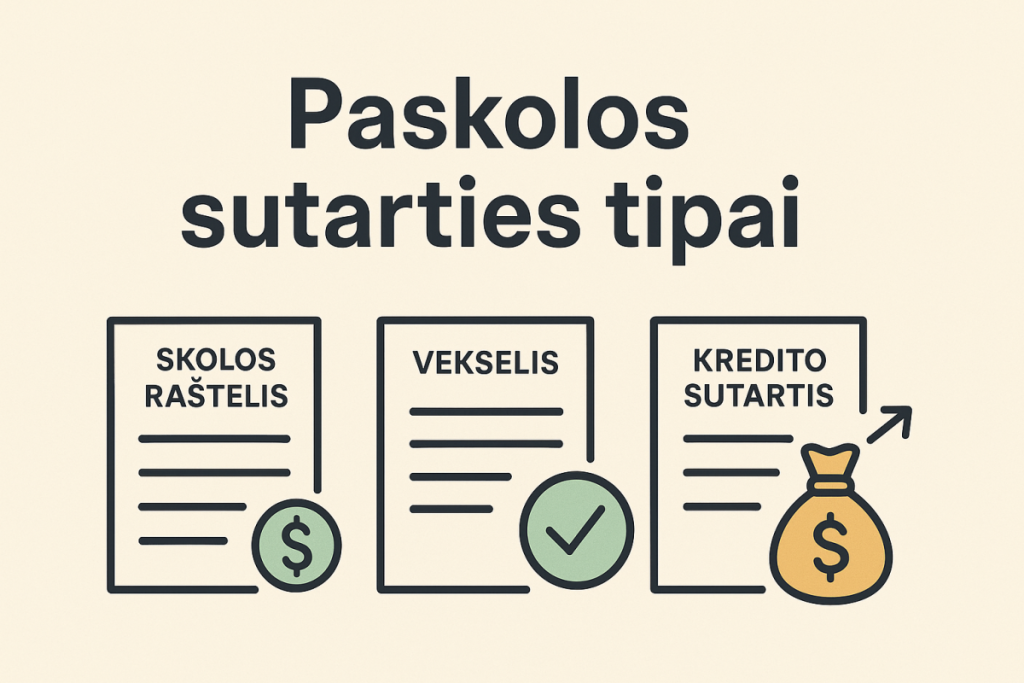 Paskolos sutarties tipai