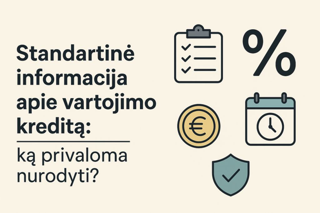 Standartinė informacija apie vartojimo kreditą