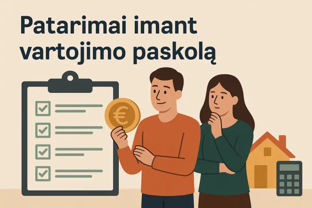 Patarimai imant vartojimo paskolą